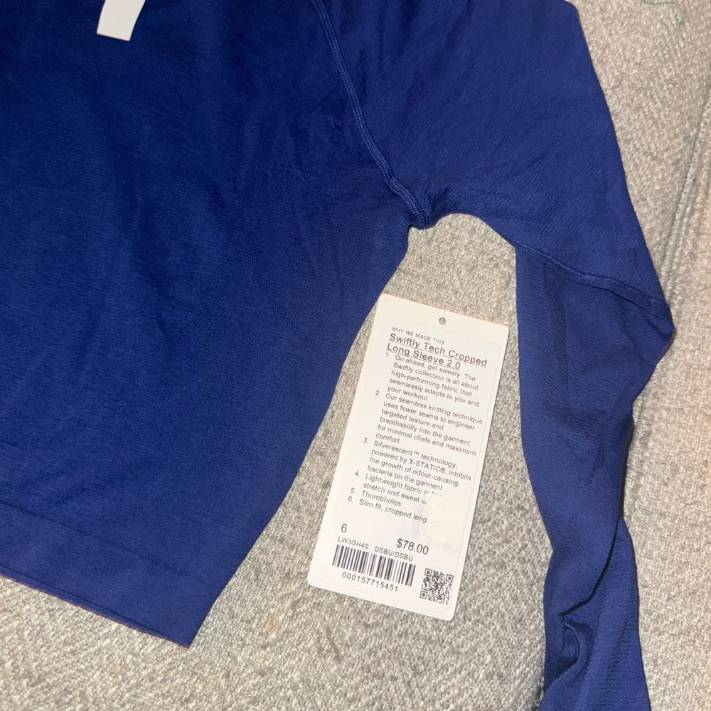 lululemon athletica Blue Long Sleeve Tee - Picture 2 of 5